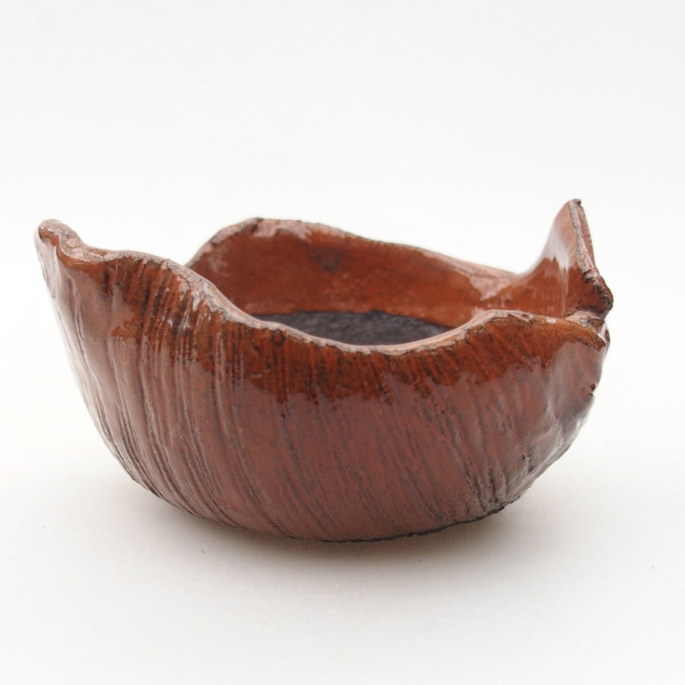 Keramická Skořápka  8 x 8 x 5 cm , barva oranžová