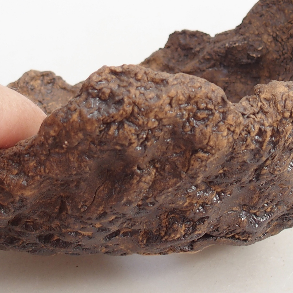 Keramická Skořápka 14,5 x 13 x 13 cm , barva hnědá