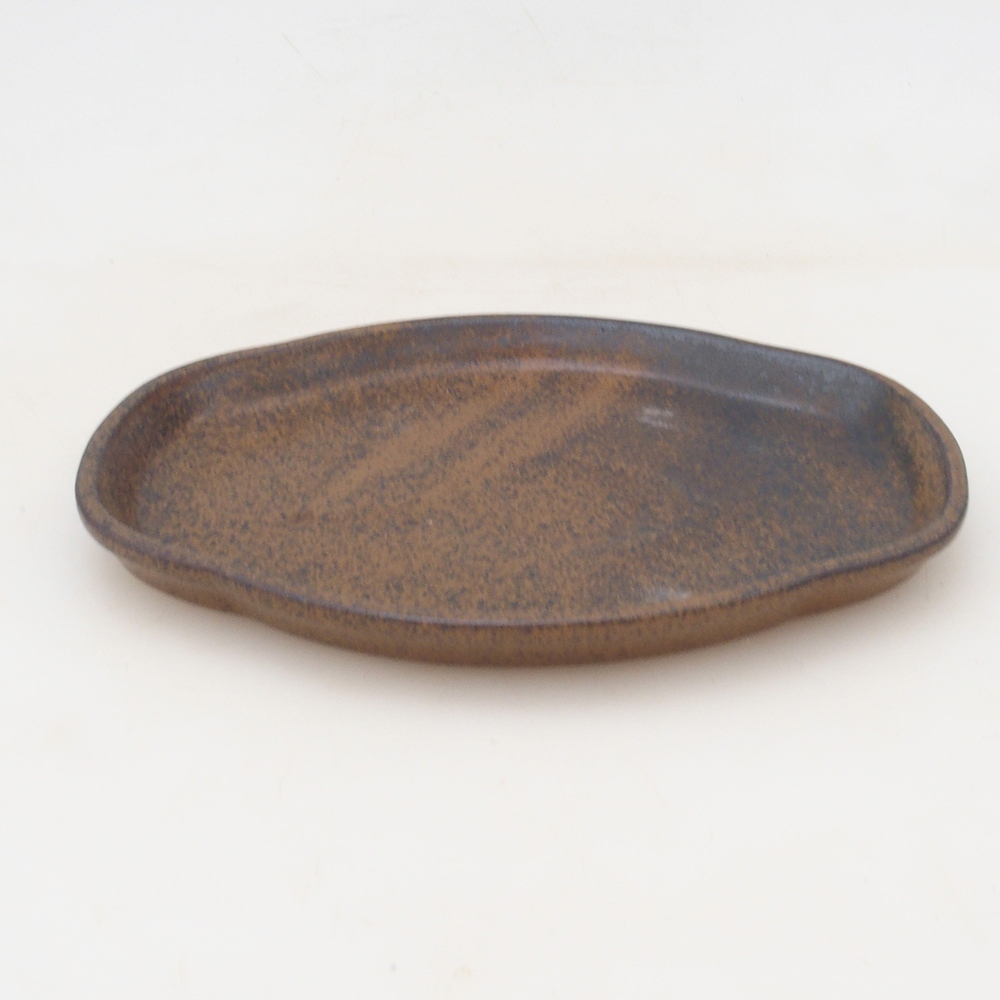 Keramická podmiska H02 - 17,5 x 12 x 1 cm - hnědá
