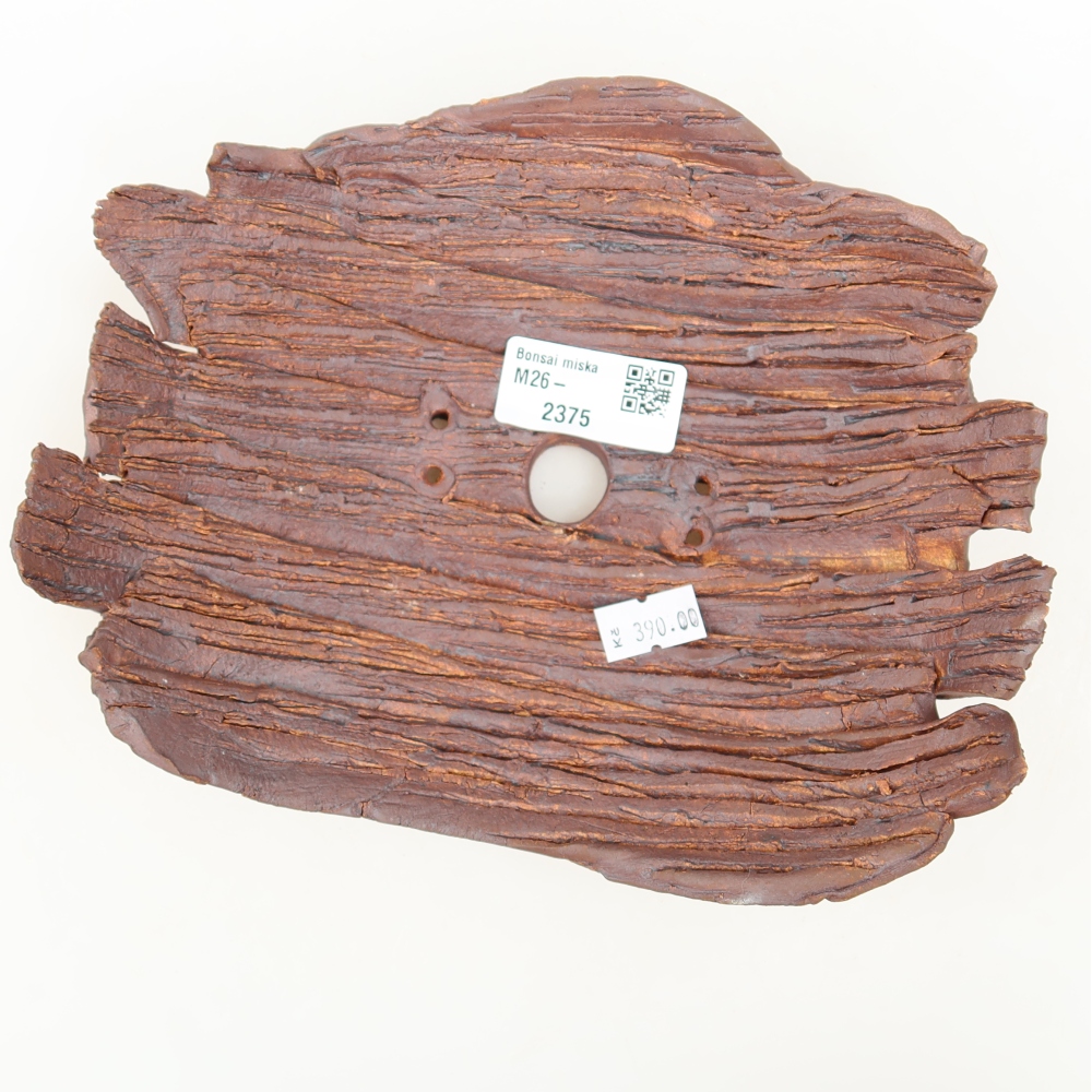 Keramická Skořápka  20 x 15,5 x 6 cm , barva hnědá