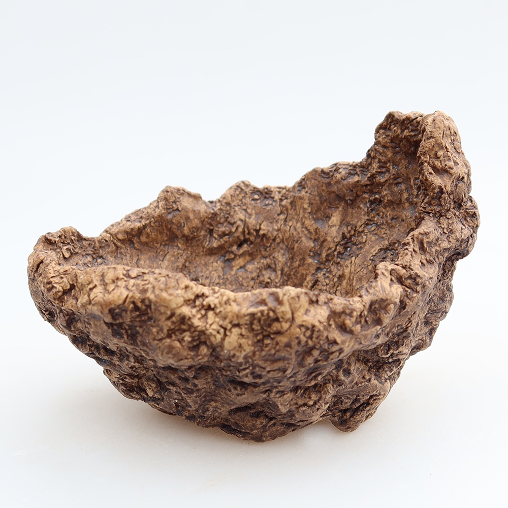 Keramická Skořápka 10 x 9 x 8 cm , barva hnědá