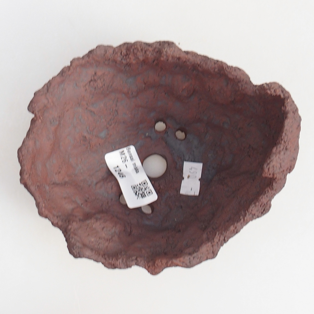 Keramická Skořápka 13 x 11 x 12 cm , barva hnědá