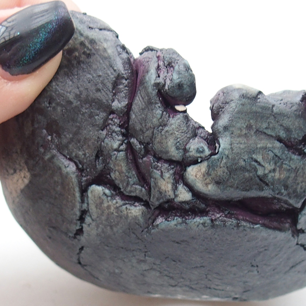 Keramická Skořápka 9,5 x 9,5 x 5,5 cm , barva fialová