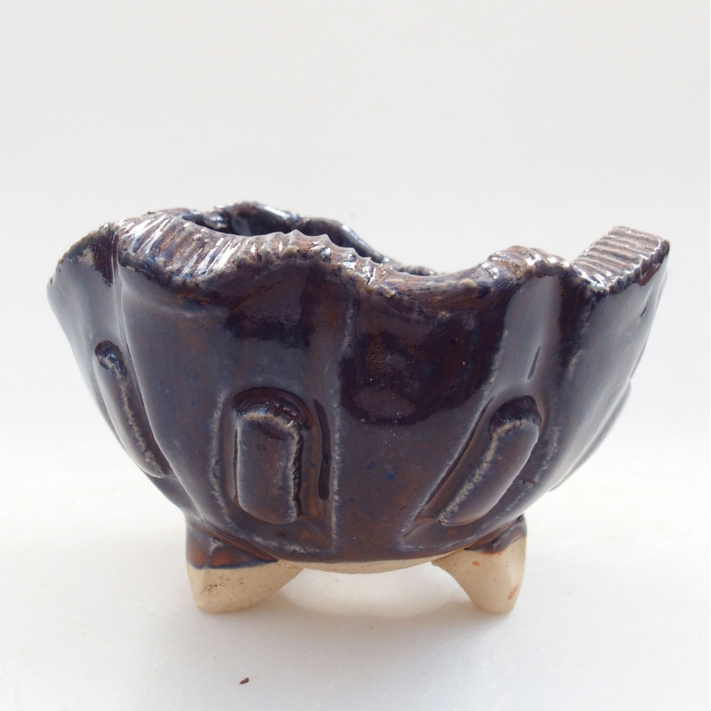 Keramická Skořápka  8 x 7 x 5,5 cm , barva modrá