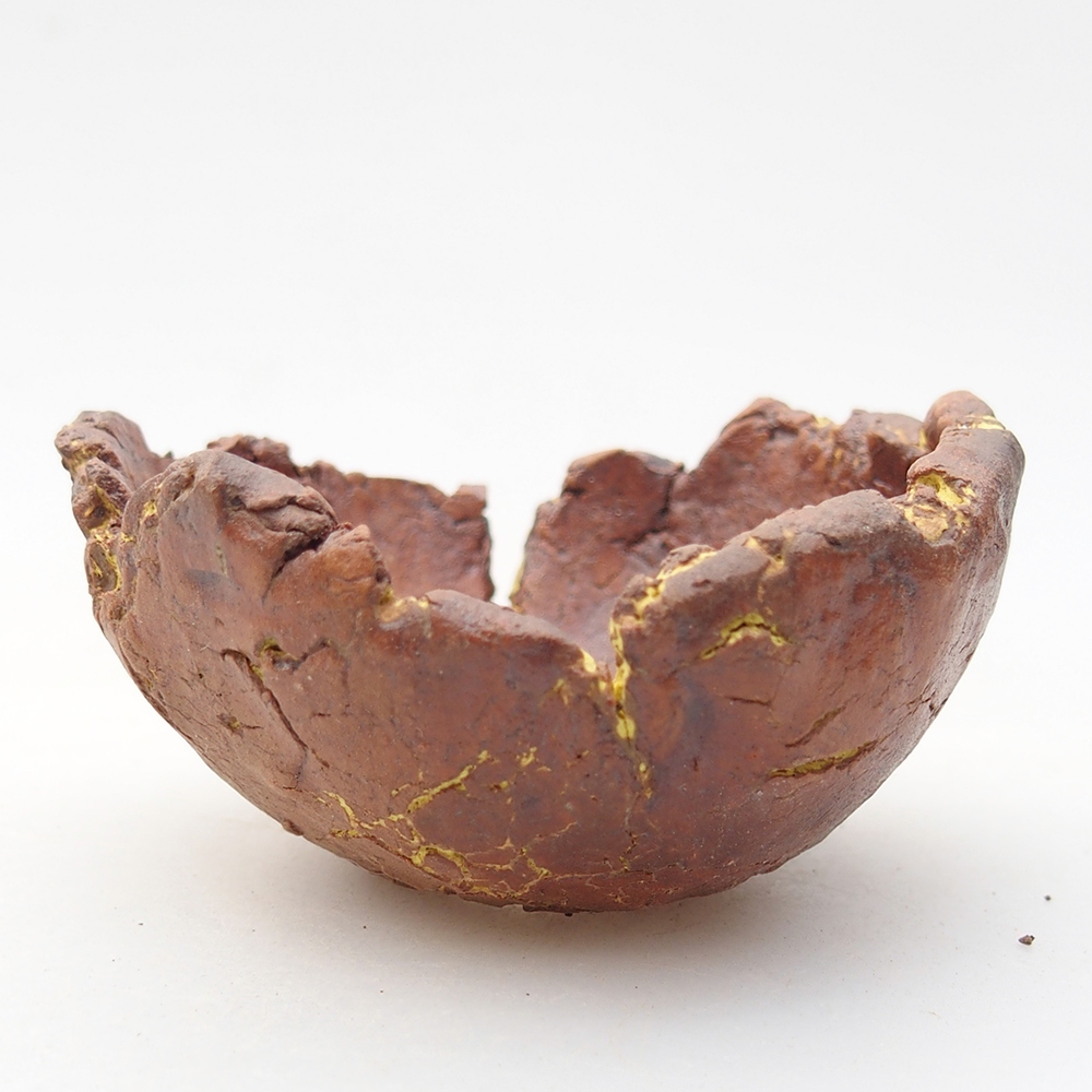 Keramická Skořápka  7 x 6,5 x 4 cm , barva žlutá