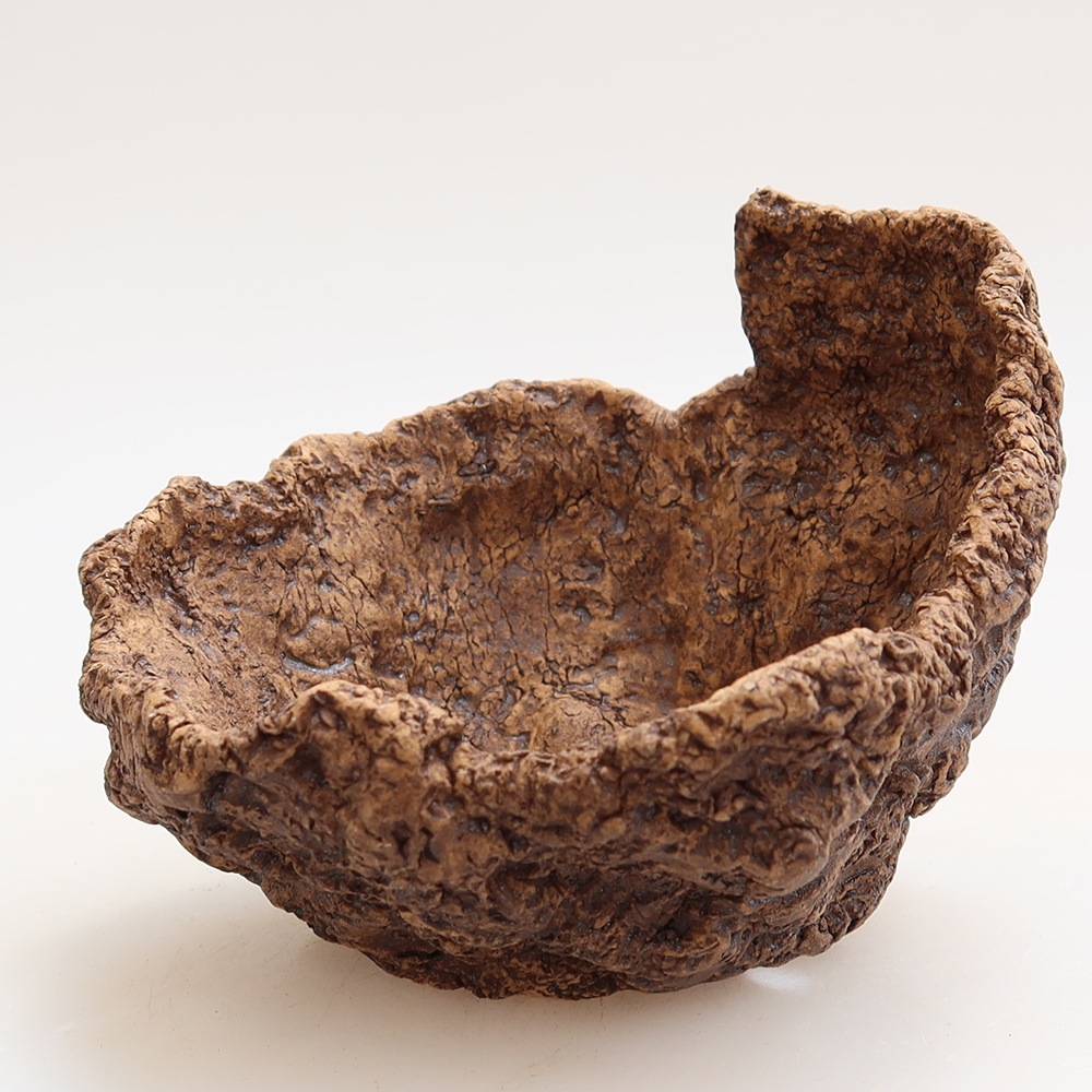 Keramická Skořápka 10 x 9 x 9 cm , barva hnědá