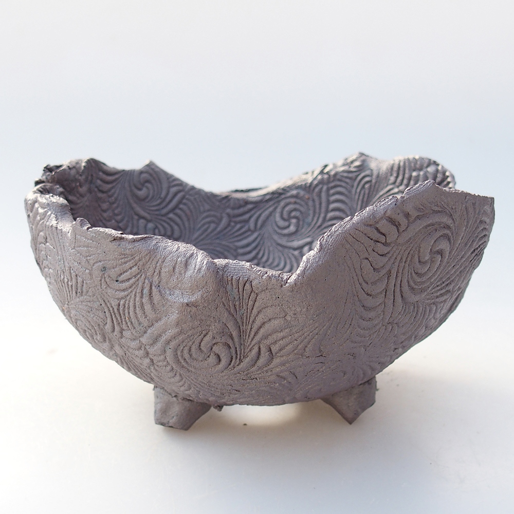 Keramická Skořápka 13,5 x 13 x 7 cm , barva kovová