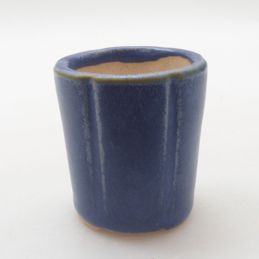 Mini bonsai miska 3,5 x 3,5 x 4 cm, barva modrá