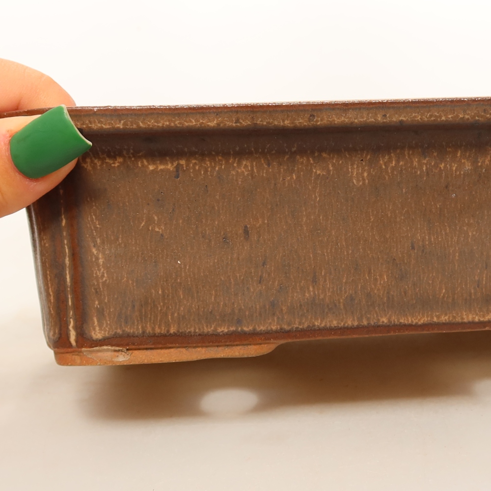 Keramická Miska  20 x 15,5 x 6 cm , barva hnědá