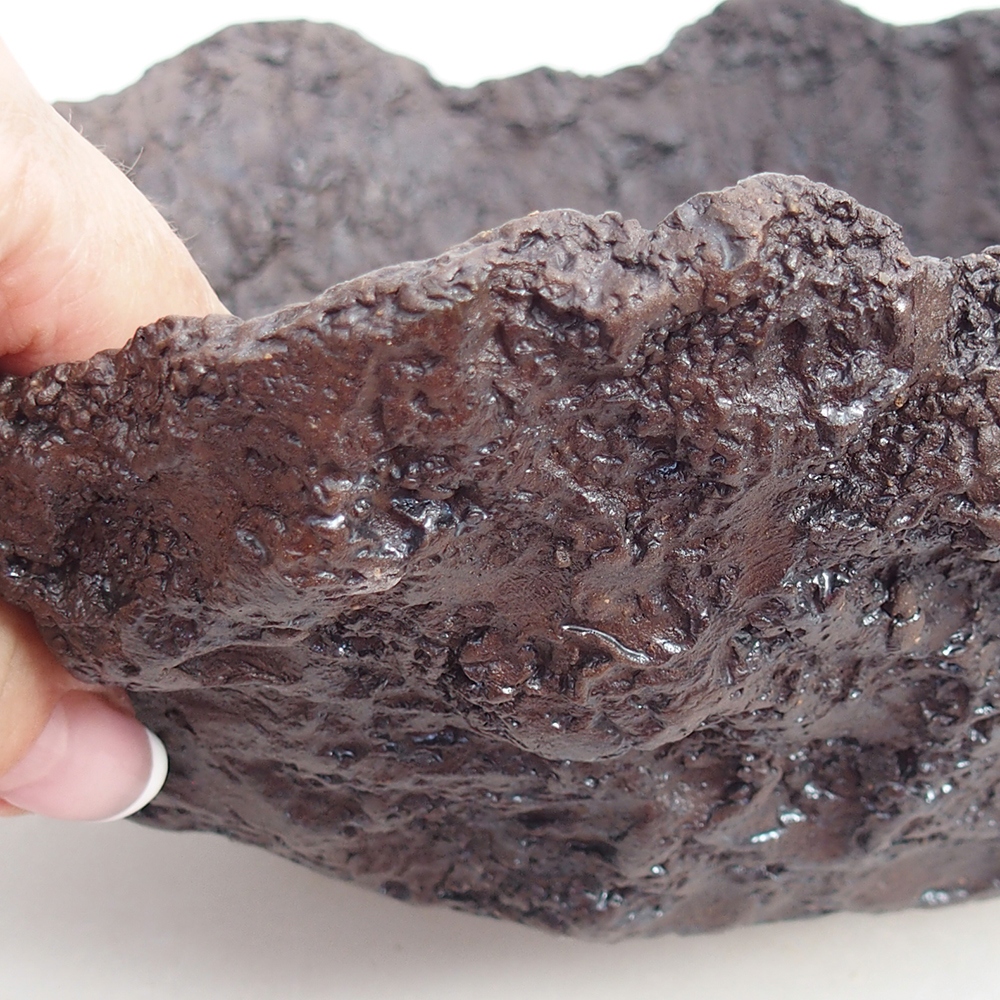 Keramická Skořápka 23 x 20 x 18 cm , barva hnědá