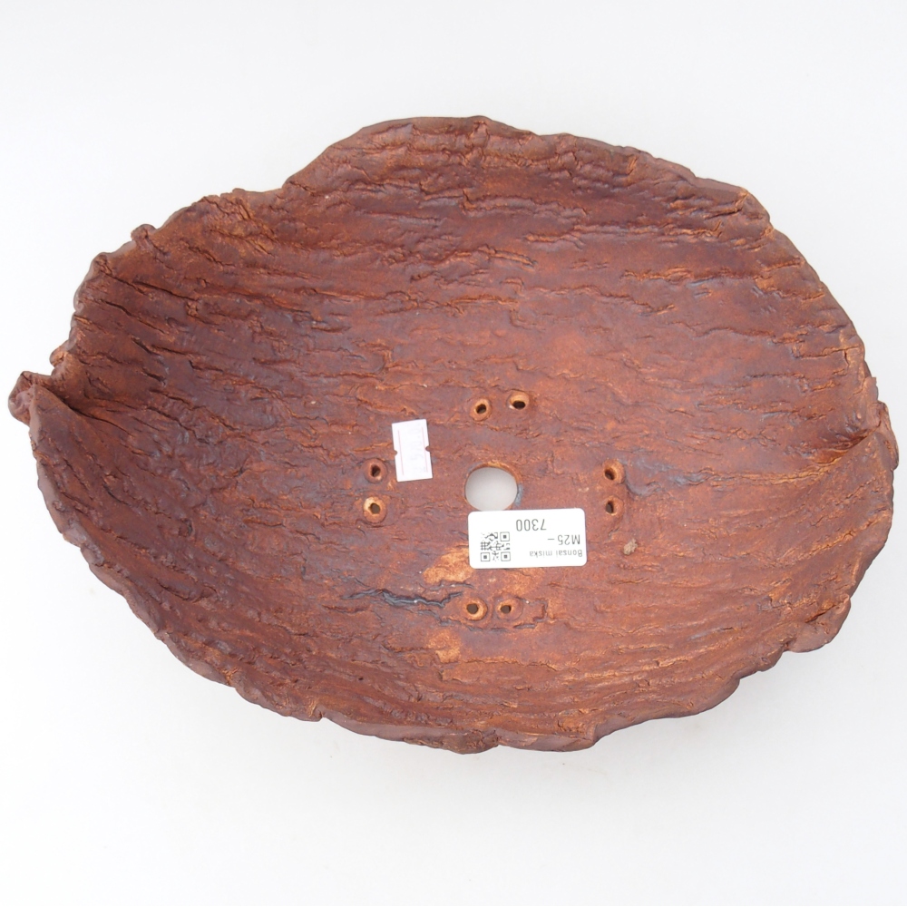 Keramická Skořápka  26,5 x 21 x 9,5 cm , barva hnědá