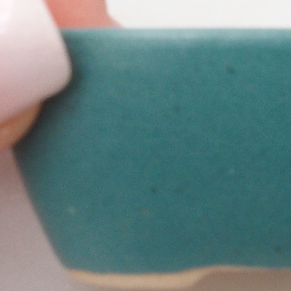 Keramická bonsai miska 6 x 4,5 x 2 cm, barva modrá