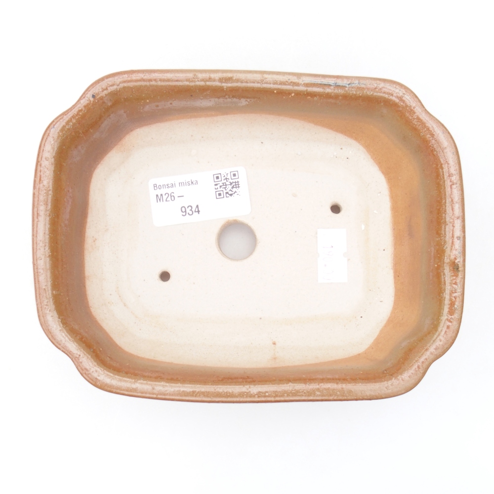 Keramická bonsai miska 15,5 x 12 x 4,5 cm, barva hnědá