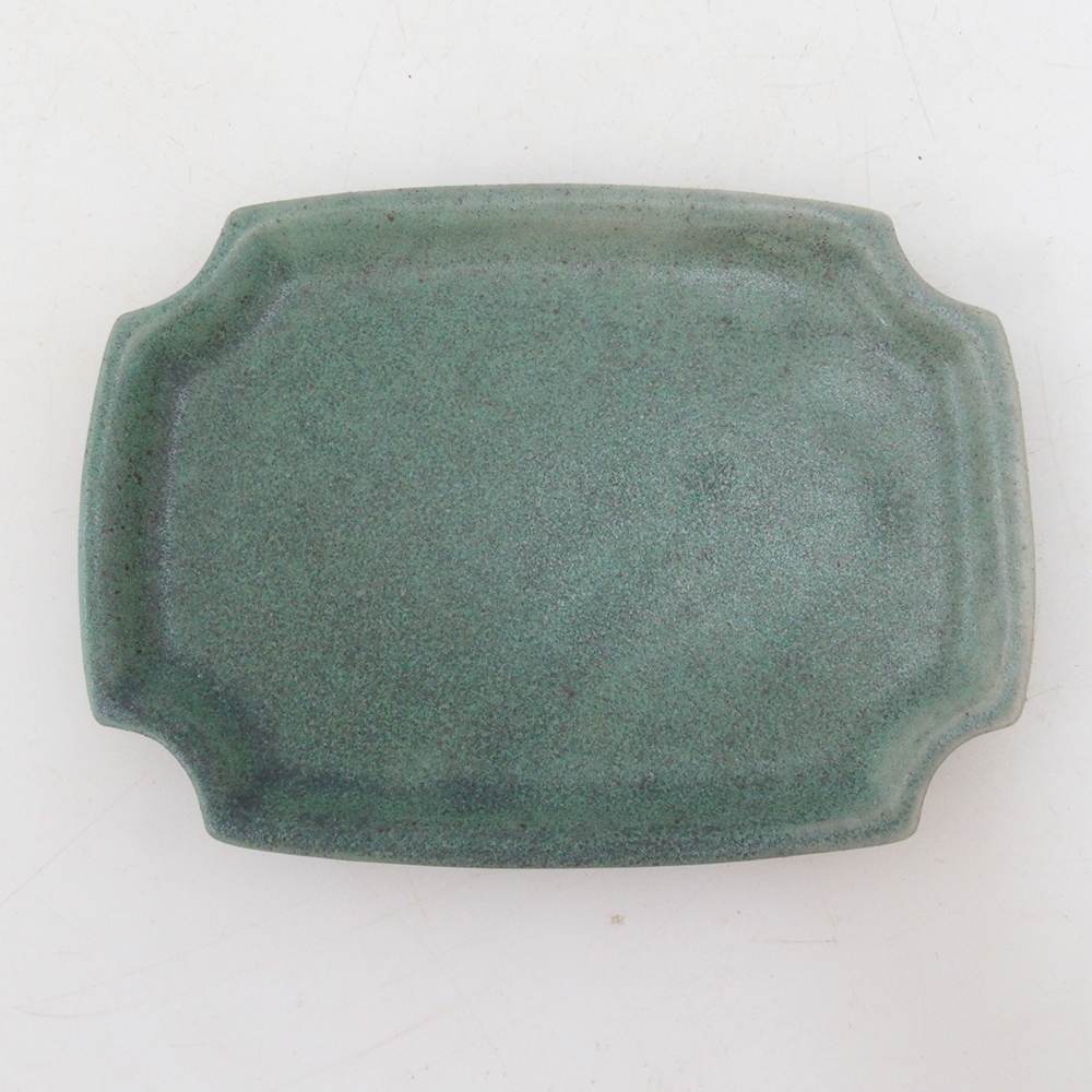 Keramická podmiska H01 - 11,5 x 8 x 0,5 cm- zelená