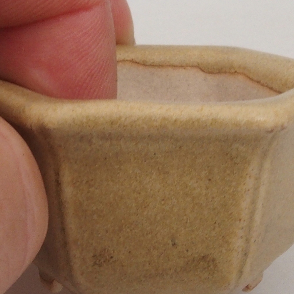 Mini bonsai miska 5 x 4,5 x 3 cm, barva hnědá