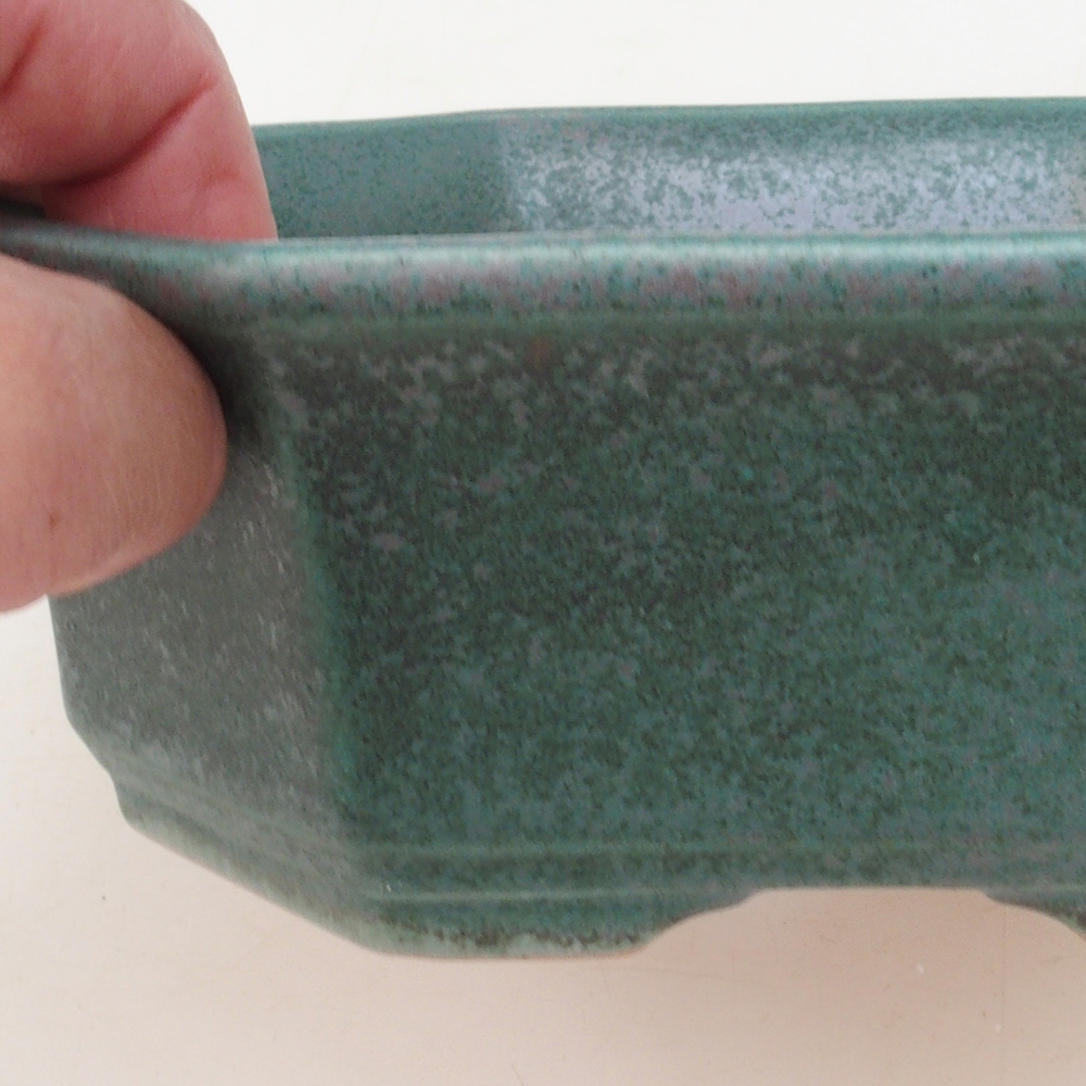 Bonsai miska H14 - 17,5 x 17,5 x 6 - zelená