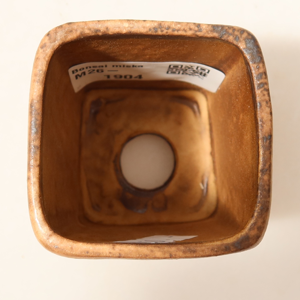 Keramická bonsai miska 5 x 5 x 6,5 cm, barva růžová