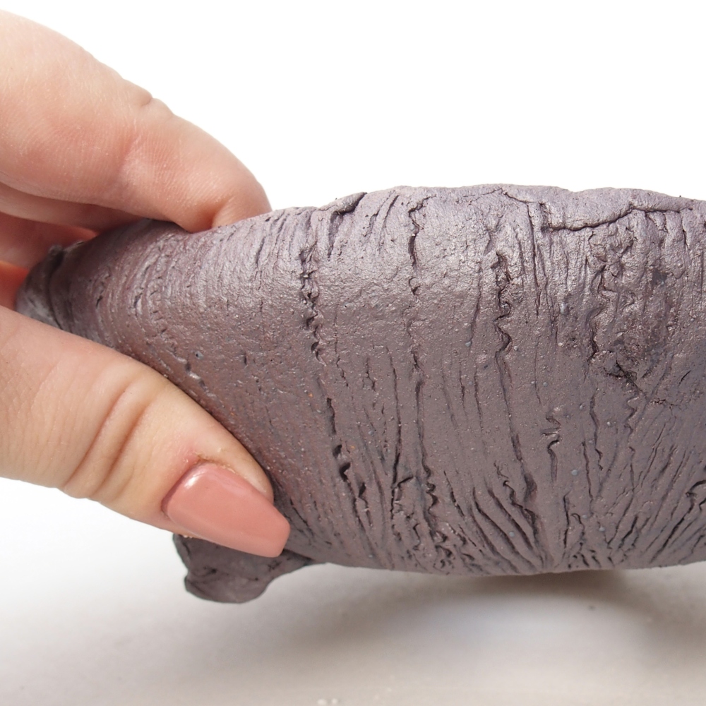 Keramická bonsai miska 18 x 17 x 5,5 cm, barva kovová