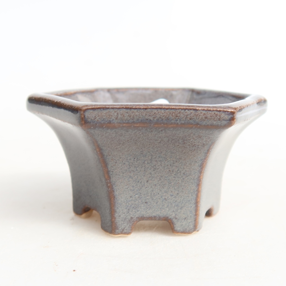Keramická bonsai miska5,5 x 5 x 3 cm, barva šedá