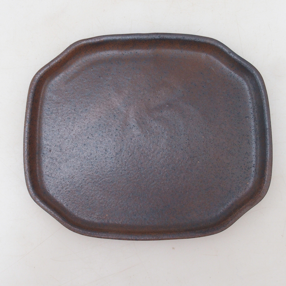Keramická podmiska H31 - 15 x 13 x 1 cm - hnědá