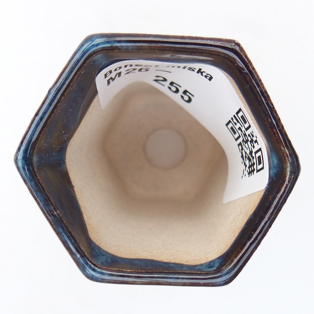 Mini bonsai miska 4 x 3,5 x 5,5 cm, barva modrá