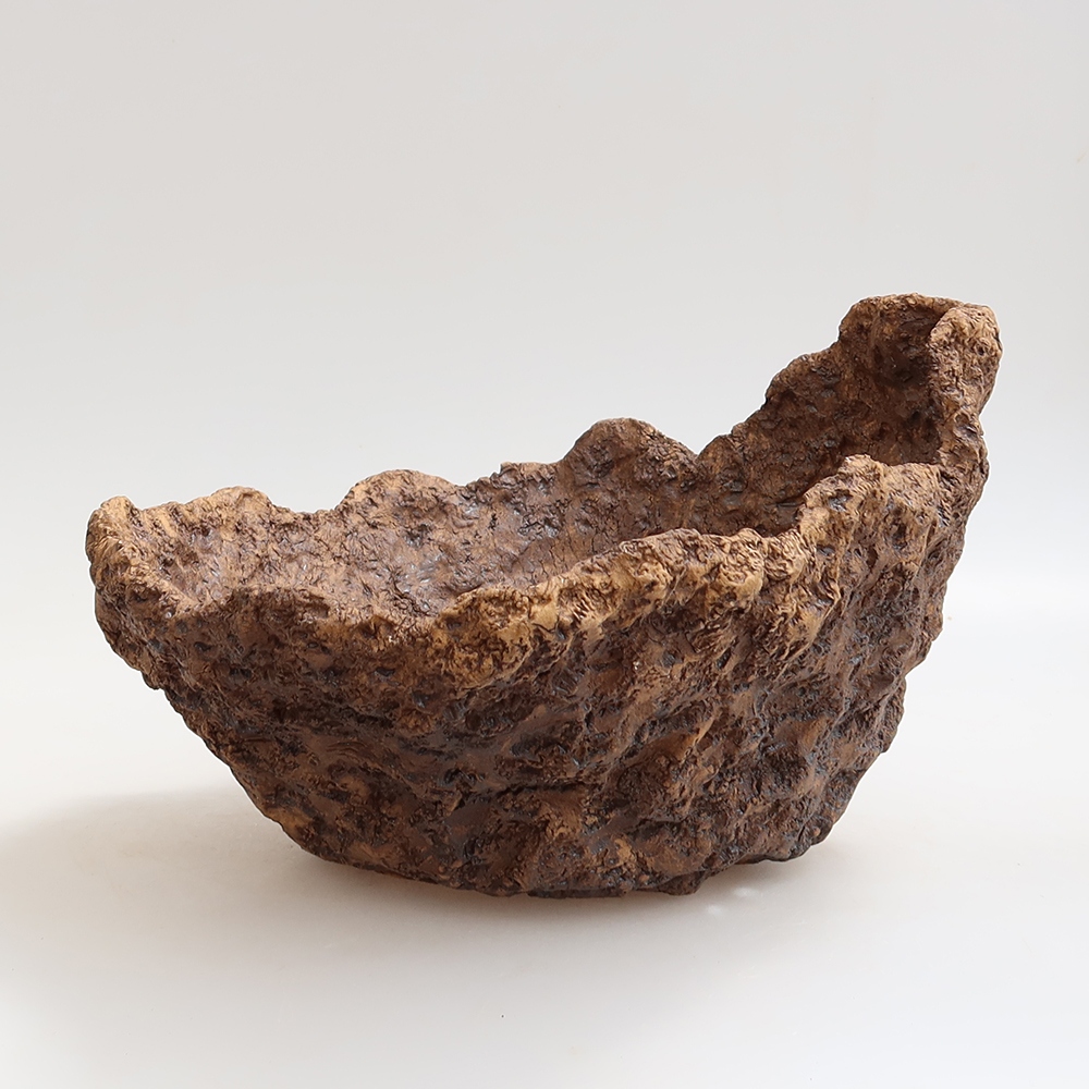 Keramická Skořápka 23,5 x 20 x 16,5 cm , barva hnědá