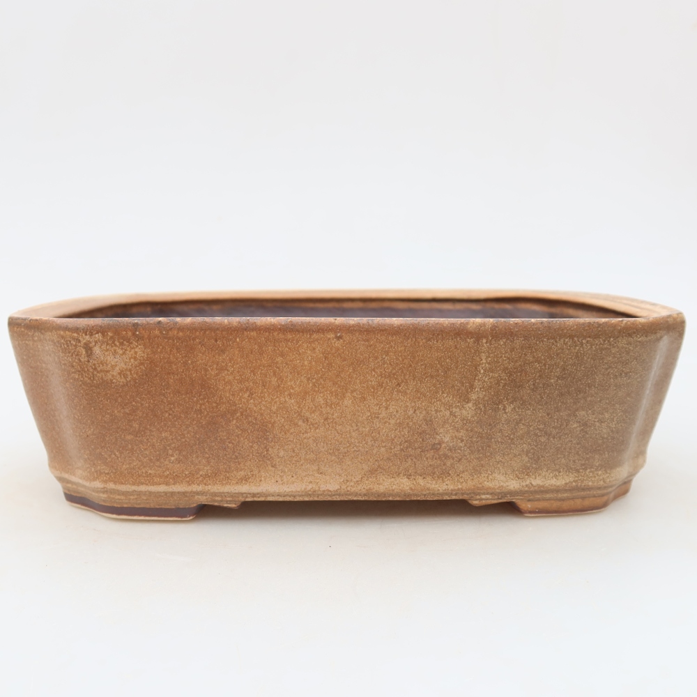 Keramická bonsai miska 21,5 x 18 x 6 cm, barva růžová
