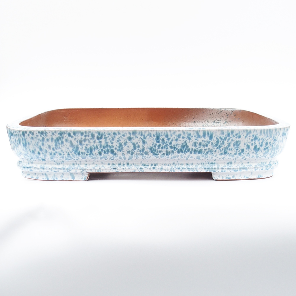Miska 63 x 42 x 12 cm barva modrobílá