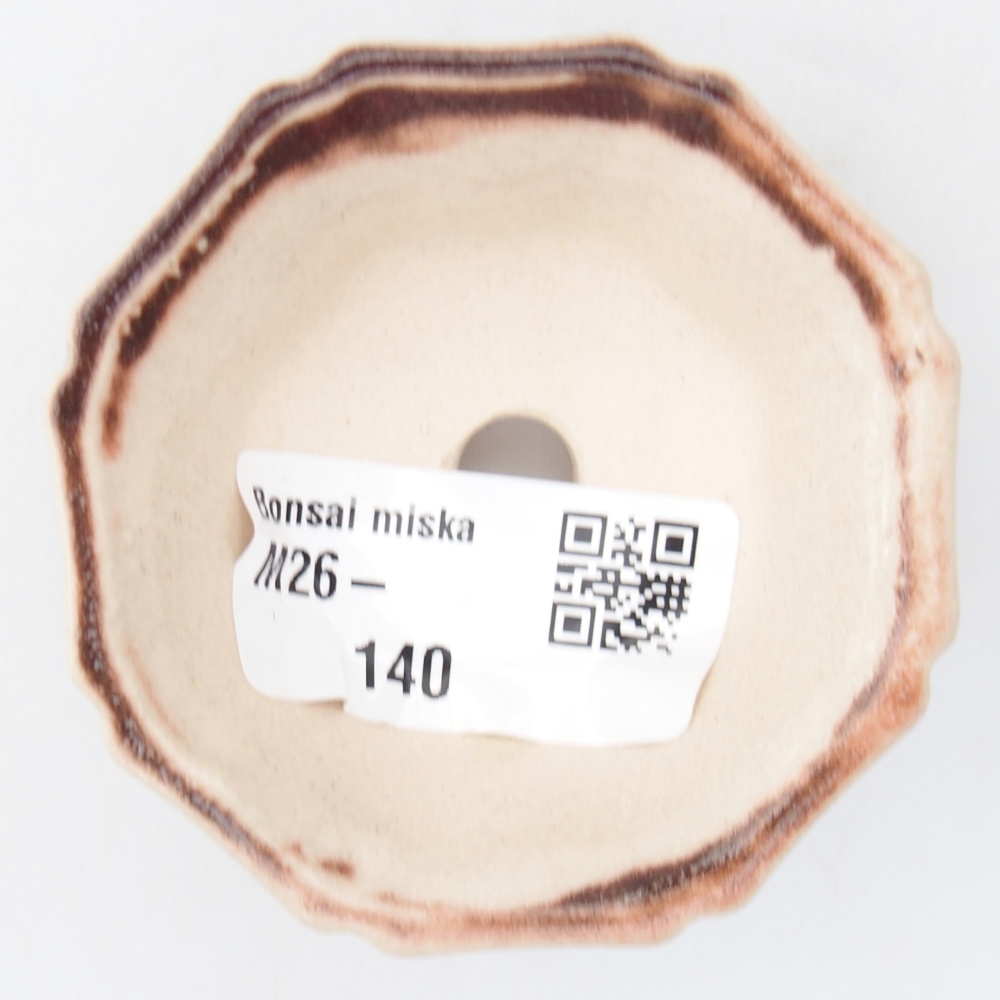 Mini bonsai miska 6 x 6 x 3 cm, barva růžová