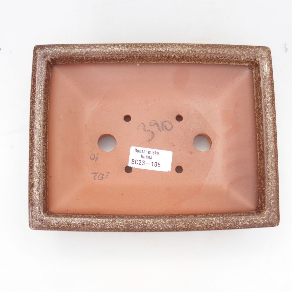 Miska 21,5 x 17 x 5,5 cm barva hnědá