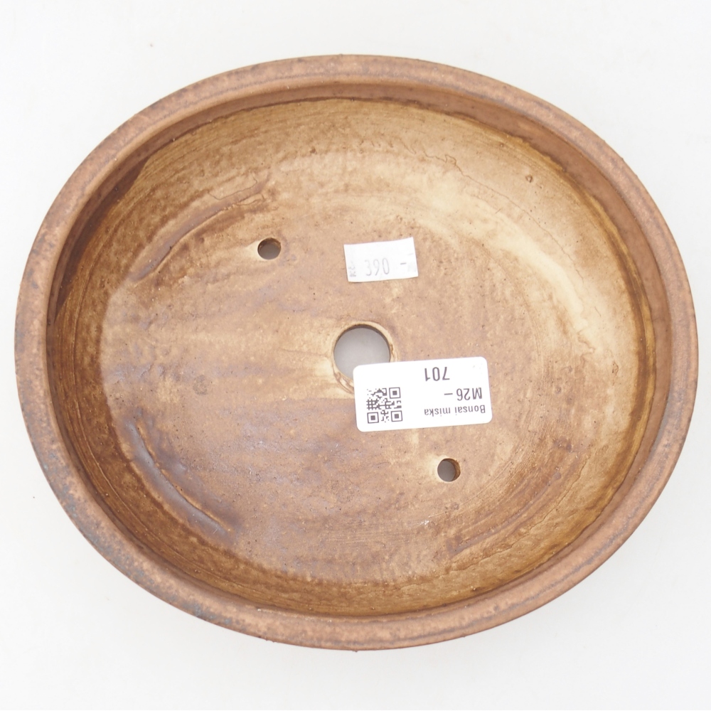 Keramická bonsai miska 18,5 x 16,5 x 4,5 cm, barva růžová