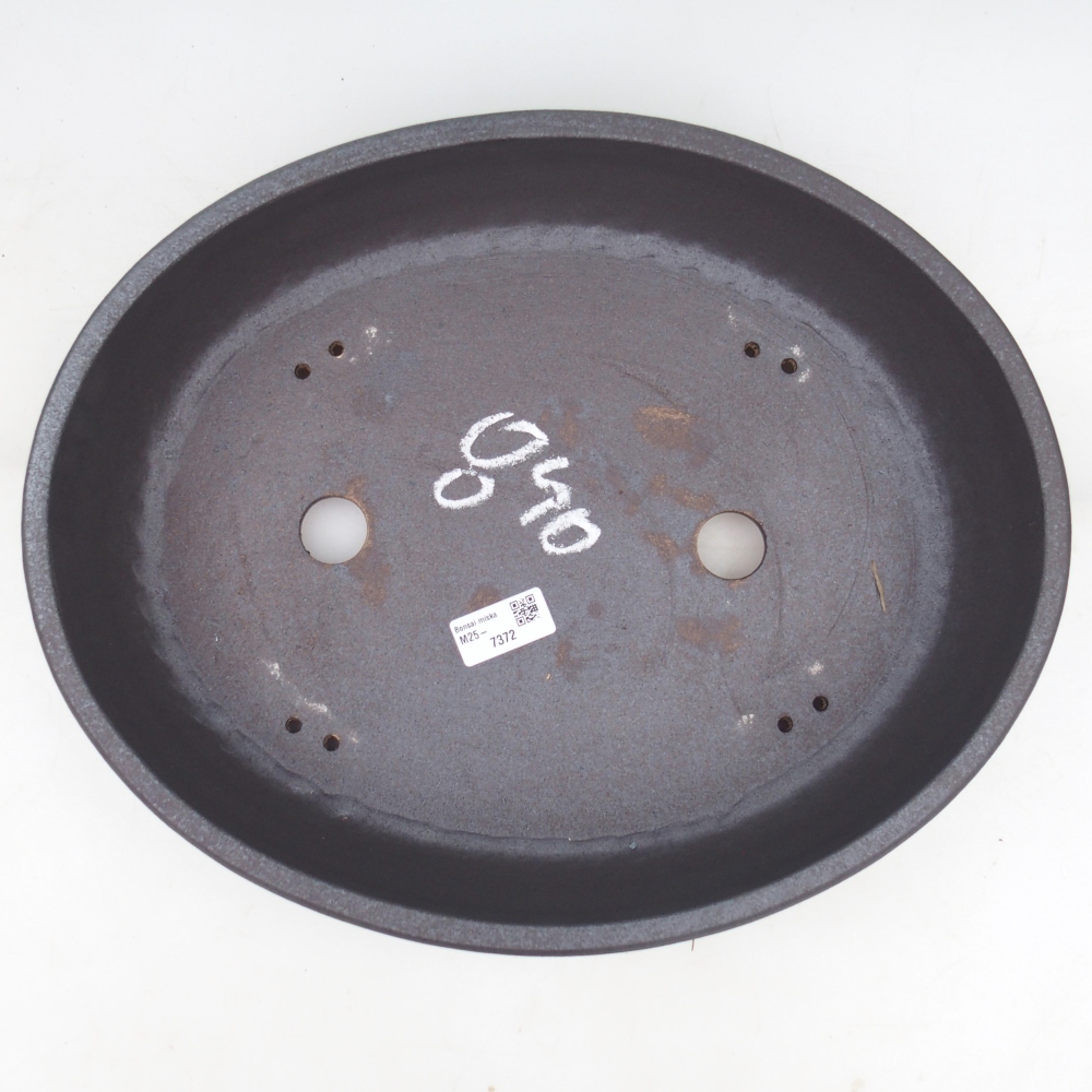 Bonsai miska 39 x 31,5 x 8,5 cm , barva hnědá