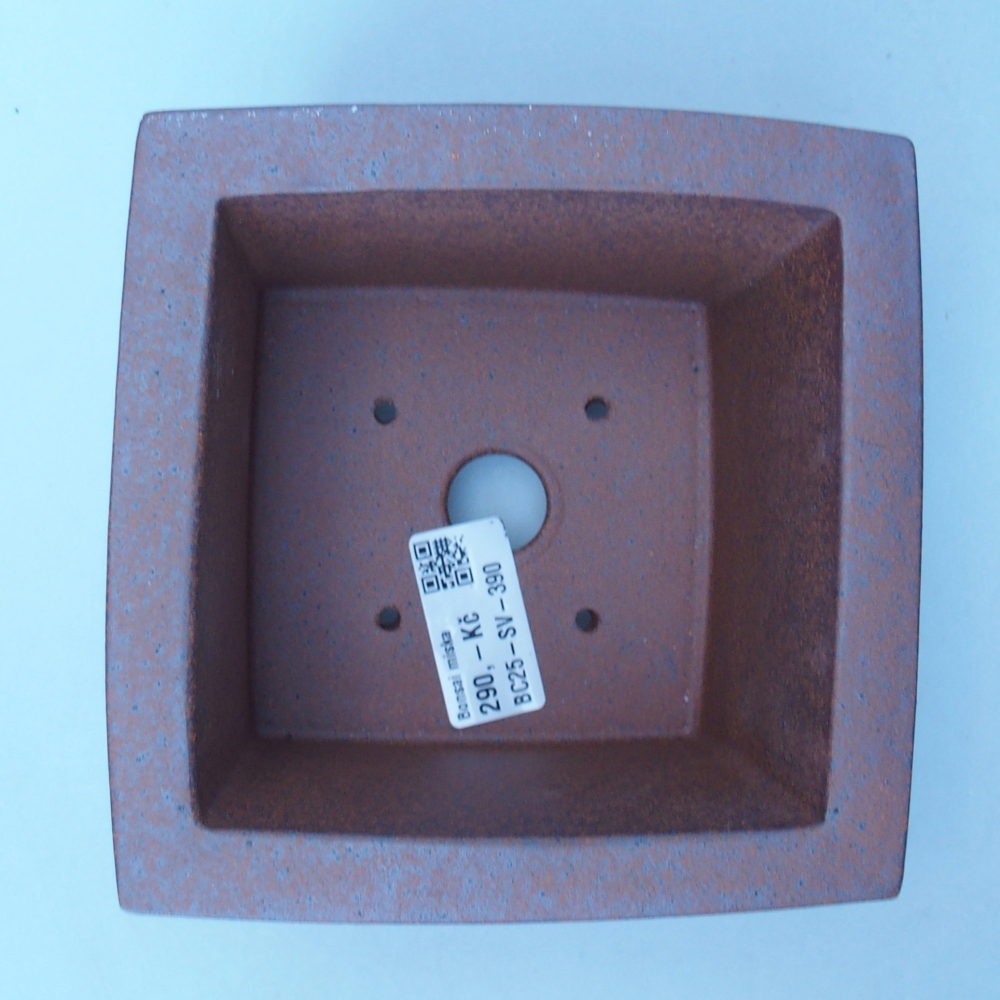 Miska 13,5 x 13,5 x 8,5 cm barva hnědá