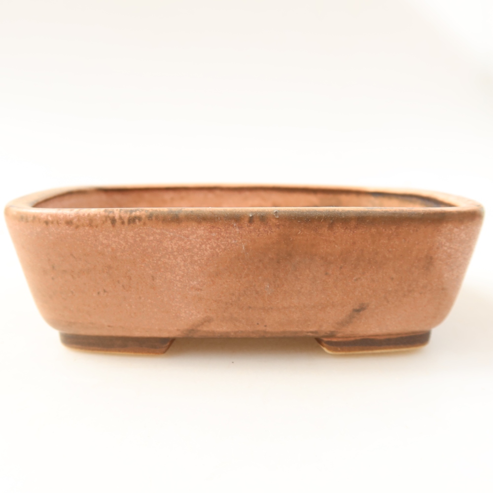Keramická bonsai miska 14 x 11,5 x 4,5 cm, barva růžová