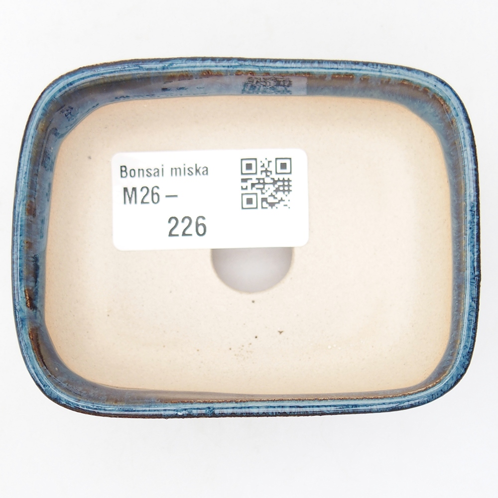 Mini bonsai miska 8 x 6,5 x 3 cm, barva modrá