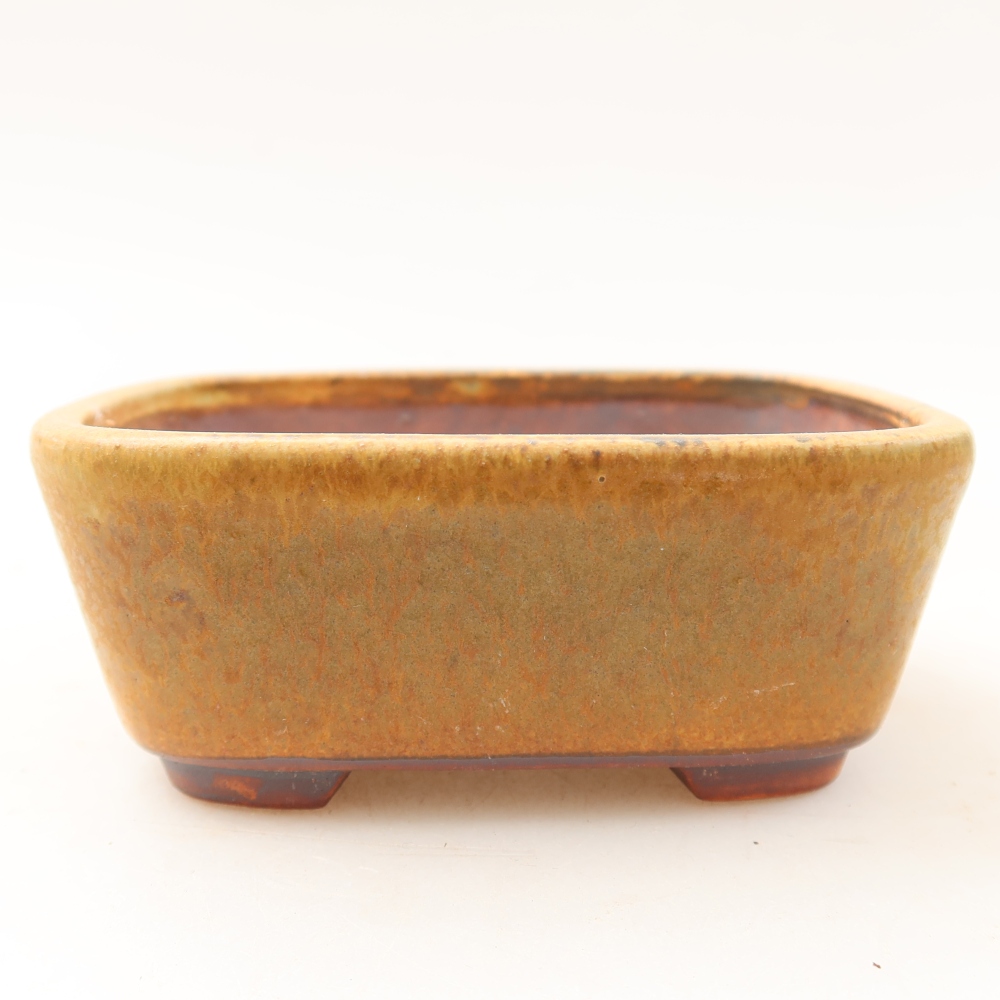 Keramická bonsai miska 10 x 8,5 x 4 cm, barva zelená