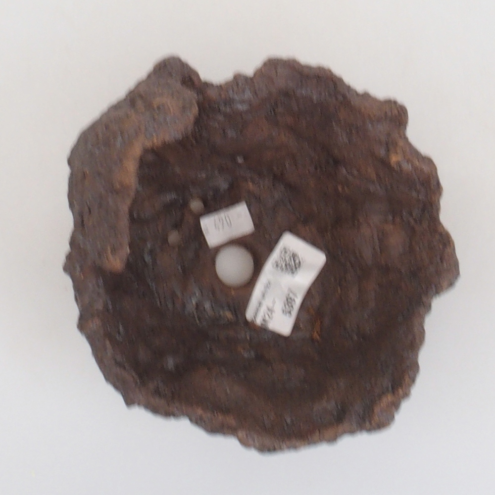 Keramická Skořápka  14 x 13 x 15 cm , barva hnědá
