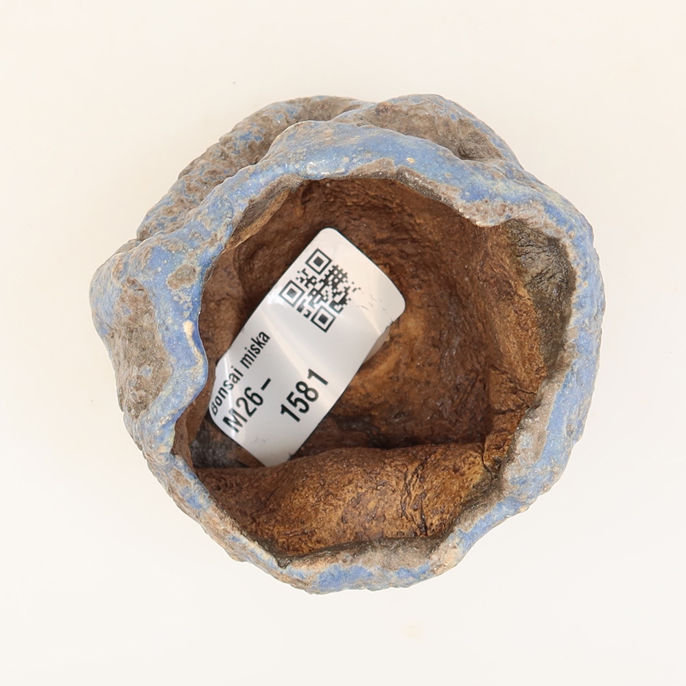 Keramická Skořápka  6 x 5,5 x 6 cm , barva modrá