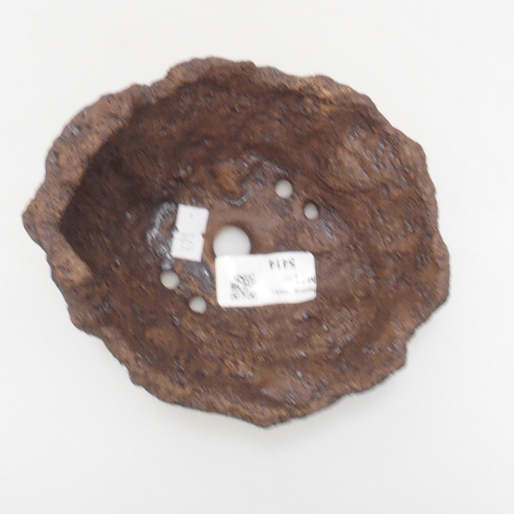 Keramická Skořápka  13 x 11 x 12 cm , barva hnědá