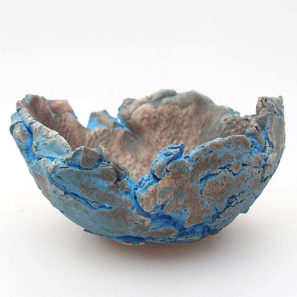 Keramická Skořápka  11 x 11 x 6,5 cm , barva modrá