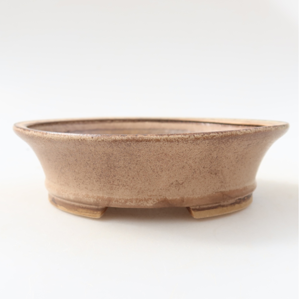 Keramická bonsai miska 14,5 x 13 x 4 cm, barva růžová