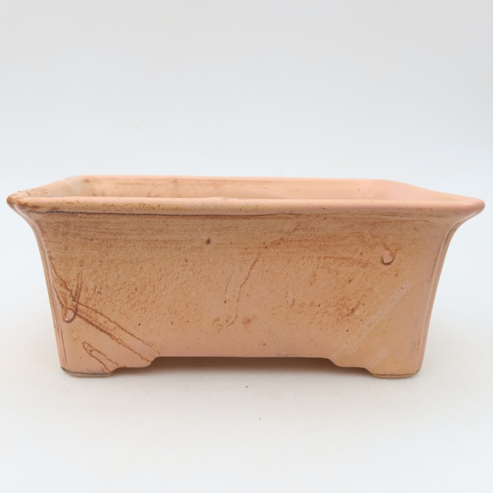 Keramická bonsai miska 18 x 13,5 x 7,5 cm, barva růžová