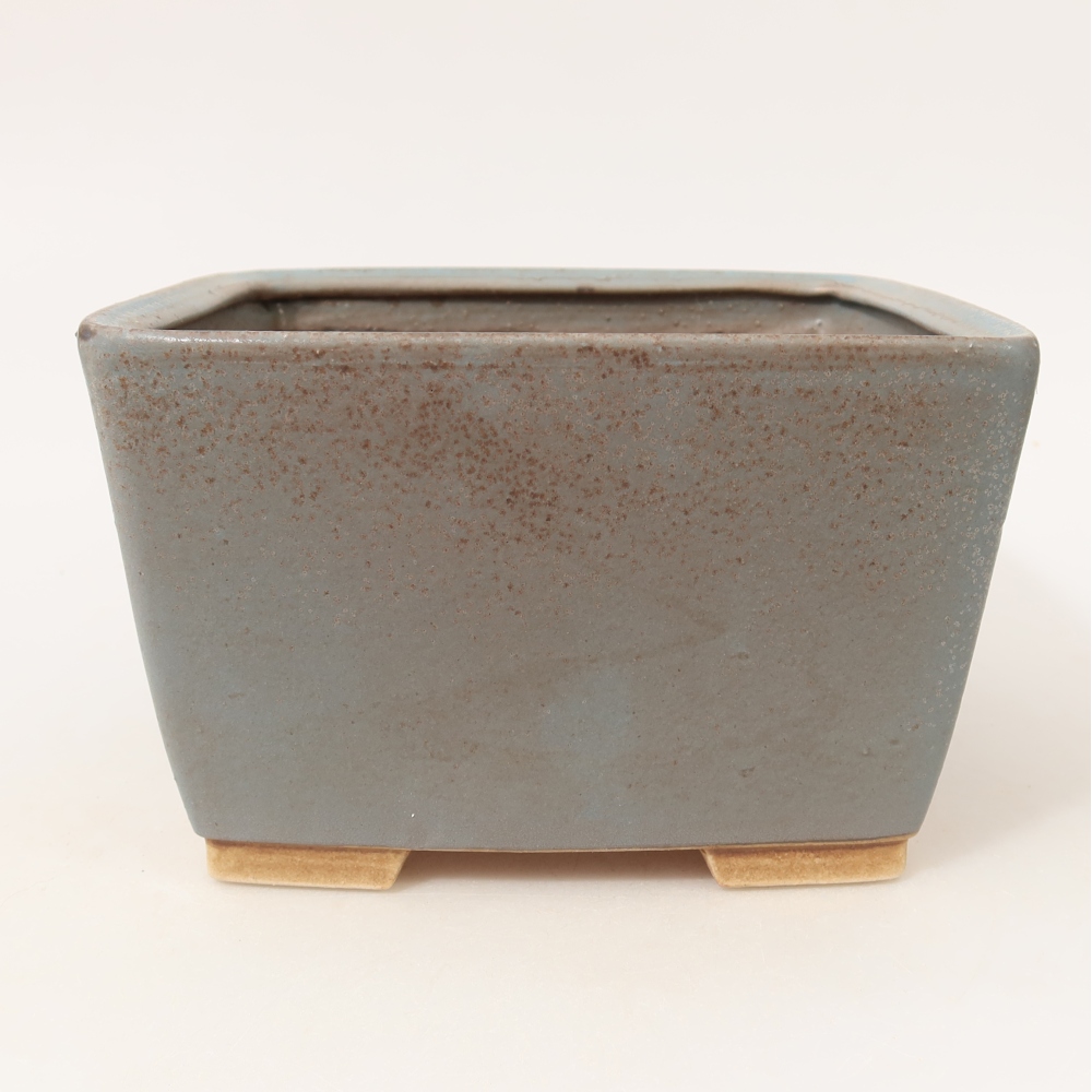 Keramická bonsai miska 16 x 16 x 10 cm, barva modrá