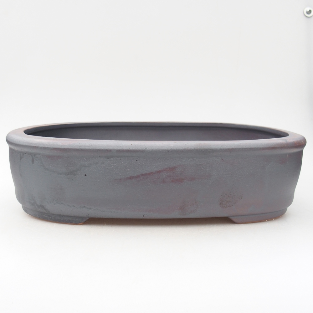 Keramická bonsai miska 32 x 25 x 8 cm, barva kovová