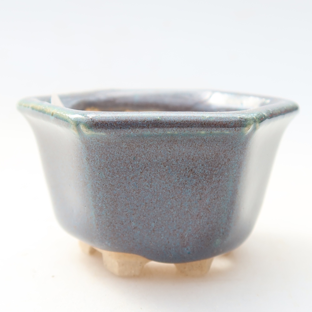Keramická bonsai miska5,5 x 5 x 3 cm, barva šedá