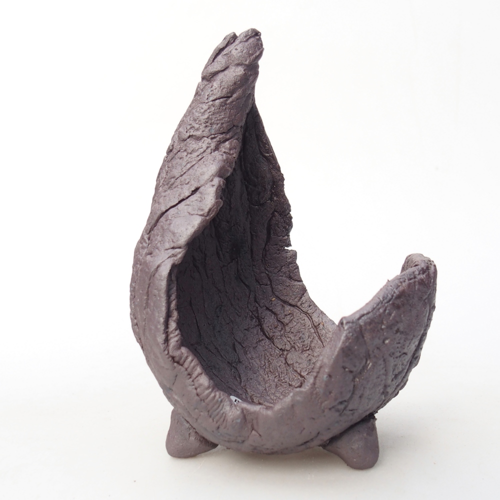 Keramická Skořápka 8 x 8 x 12,5 cm , barva kovová