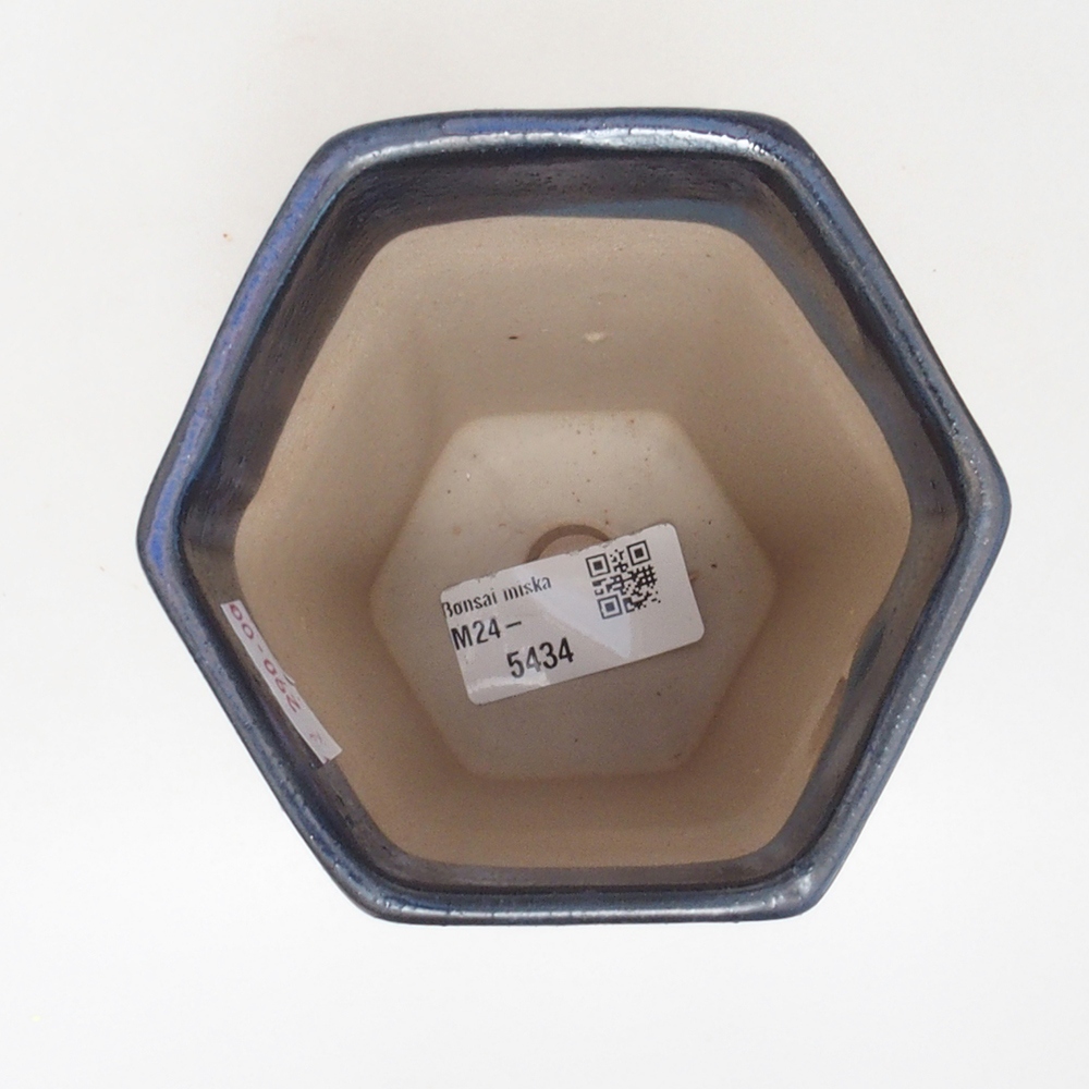 Keramická bonsai miska 9,5 x 8,5 x 14,5 cm, barva modrá