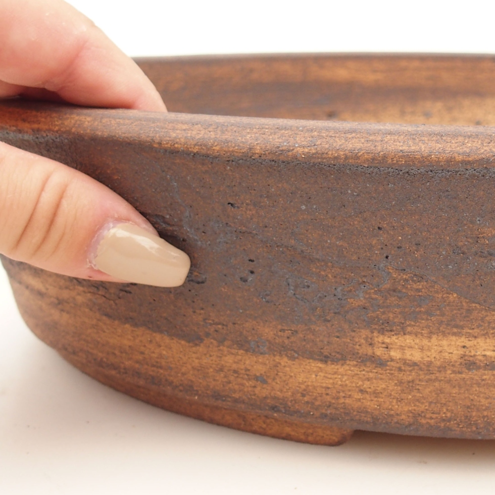 Bonsai miska 32,5 x 25 x 8 cm , barva hnědá