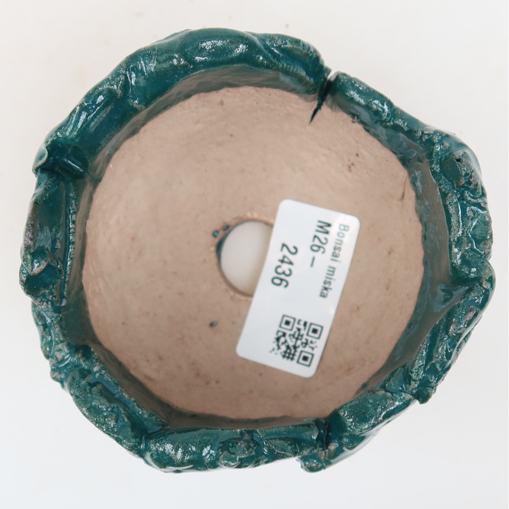 Keramická Skořápka  9 x 8,5 x 6 cm , barva zelená