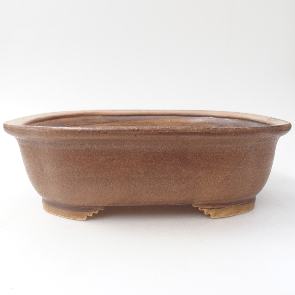 Keramická bonsai miska 25 x 21 x 8 cm, barva růžová